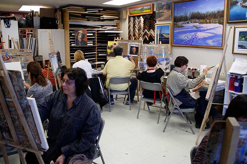 cours peinture acrylique débutant