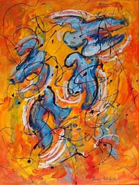 la peinture terminée