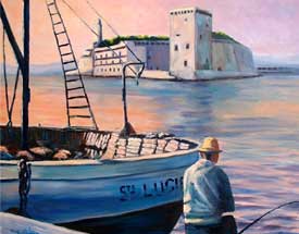 marine a l'huile