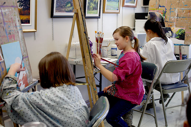 cours peinture huile enfant