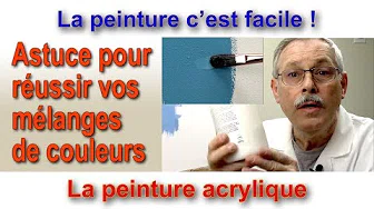 mélanges de couleur en peinture acrylique